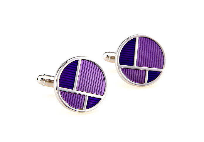  Purple Romantic Cufflinks Paint Cufflinks Wholesale & Customized  CL662594
