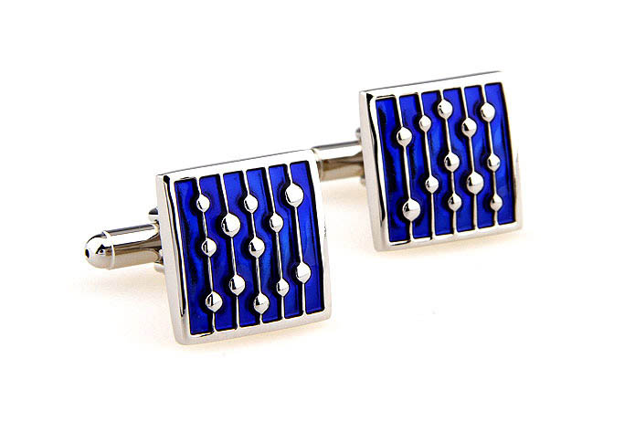  Blue Elegant Cufflinks Paint Cufflinks Wholesale & Customized  CL662633