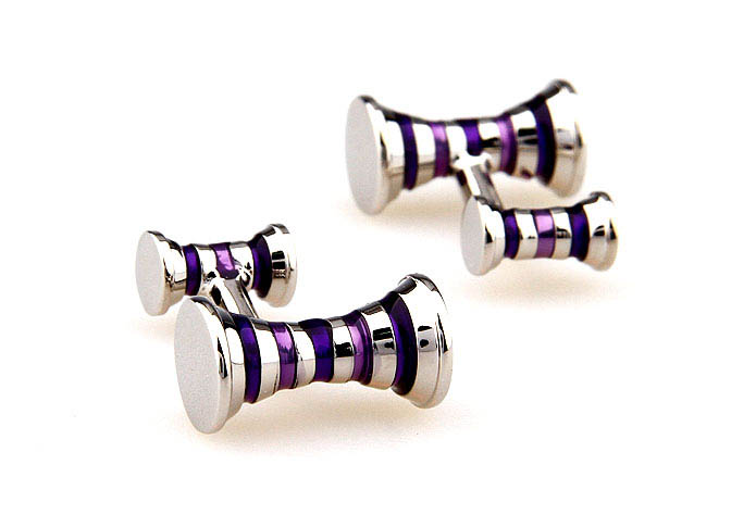  Purple Romantic Cufflinks Paint Cufflinks Wholesale & Customized  CL662719