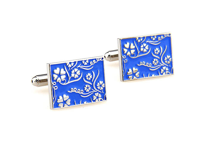 Greece pattern Cufflinks  Blue Elegant Cufflinks Paint Cufflinks Funny Wholesale & Customized  CL662726