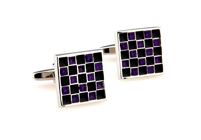  Purple Romantic Cufflinks Paint Cufflinks Wholesale & Customized  CL662840