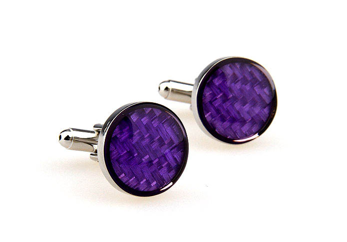  Purple Romantic Cufflinks Paint Cufflinks Wholesale & Customized  CL662906