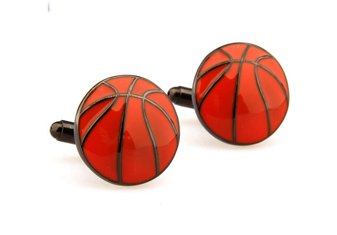 Basketball Cufflinks  Gray Steady Cufflinks Paint Cufflinks Sports Wholesale & Customized  CL662939