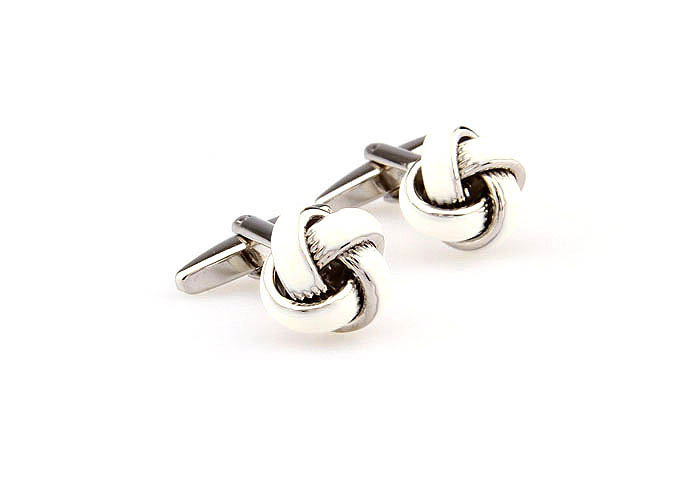  White Purity Cufflinks Paint Cufflinks Knot Wholesale & Customized  CL663030