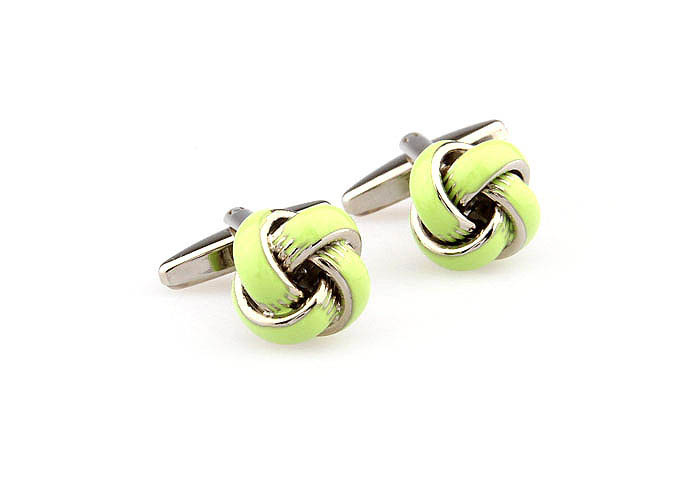  Green Intimate Cufflinks Paint Cufflinks Knot Wholesale & Customized  CL663038