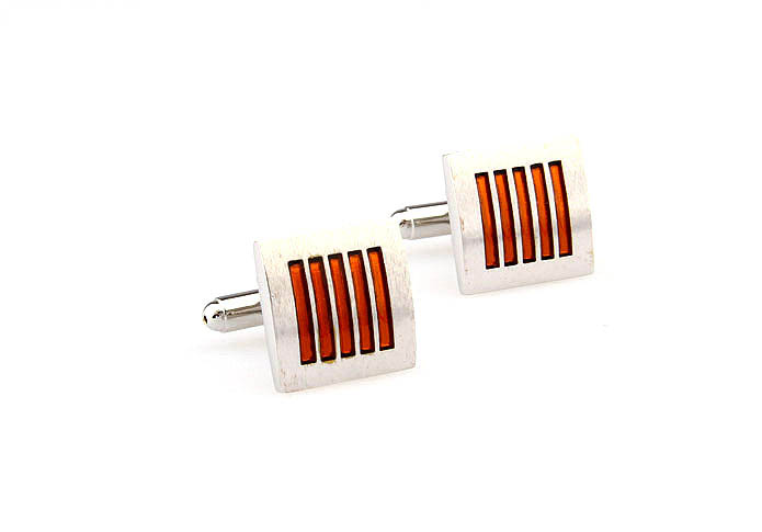  Orange Cheerful Cufflinks Paint Cufflinks Wholesale & Customized  CL663080