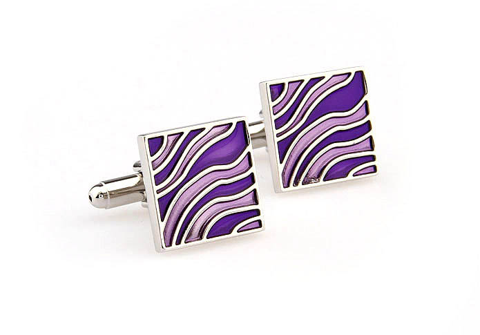  Purple Romantic Cufflinks Paint Cufflinks Wholesale & Customized  CL663272