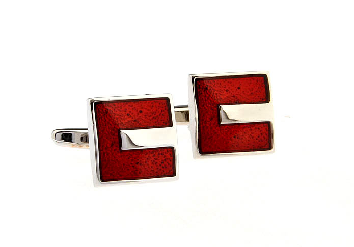  Red Festive Cufflinks Paint Cufflinks Wholesale & Customized  CL663662