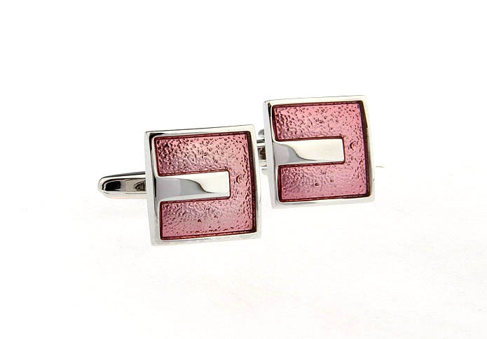  Pink Charm Cufflinks Paint Cufflinks Wholesale & Customized  CL663663