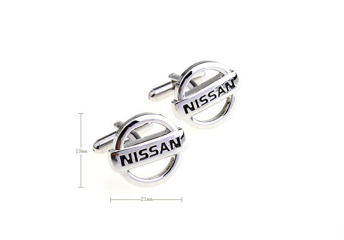 NISSAN Cars marked Cufflinks  Black Classic Cufflinks Paint Cufflinks Automotive Wholesale & Customized  CL670960