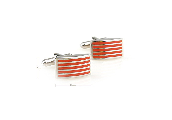  Orange Cheerful Cufflinks Paint Cufflinks Wholesale & Customized  CL671056