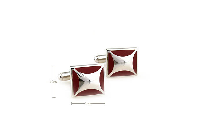  Red Festive Cufflinks Paint Cufflinks Wholesale & Customized  CL671069