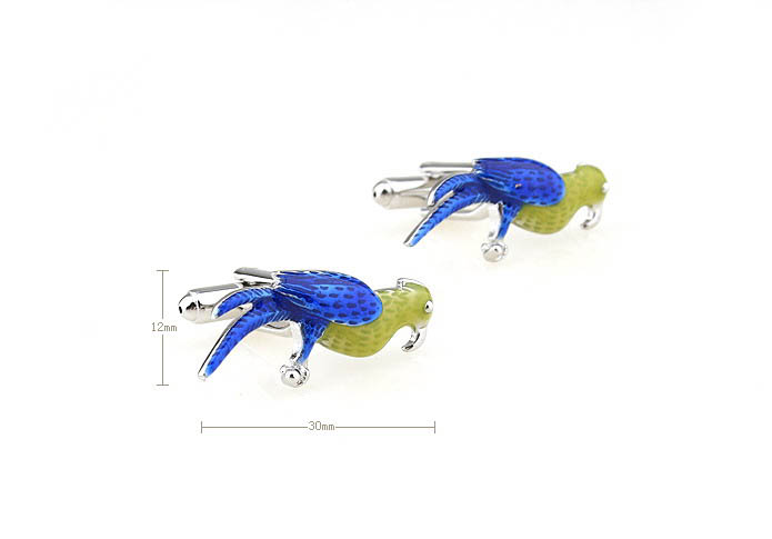 Kingfisher Cufflinks  Multi Color Fashion Cufflinks Paint Cufflinks Animal Wholesale & Customized  CL671121