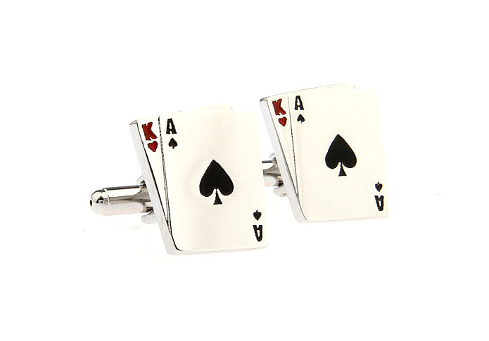 KA cards Cufflinks  Multi Color Fashion Cufflinks Paint Cufflinks Gambling Wholesale & Customized  CL671260