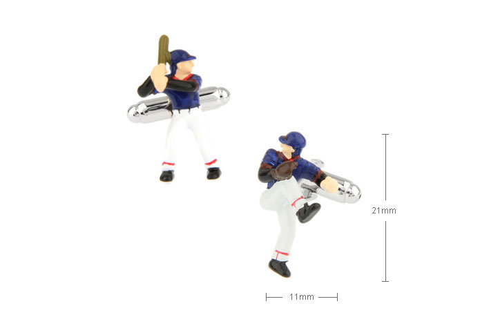 Baseball Cufflinks  Multi Color Fashion Cufflinks Paint Cufflinks Sports Wholesale & Customized  CL671880