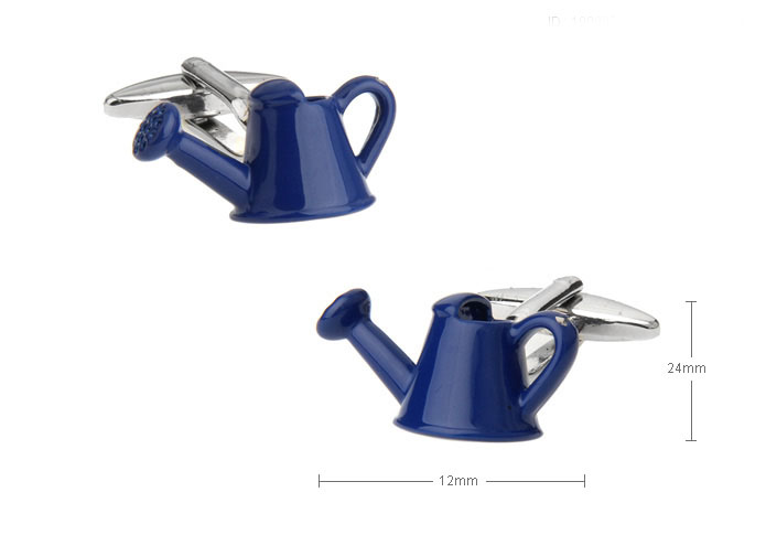 Shower kettle Cufflinks Blue Elegant Cufflinks Paint Cufflinks Tools Wholesale & Customized CL720728