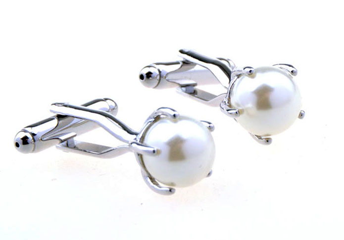  White Purity Cufflinks Pearl Cufflinks Funny Wholesale & Customized  CL656020