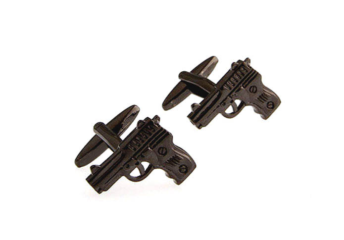 Pistol Cufflinks  Gray Steady Cufflinks Metal Cufflinks Military Wholesale & Customized  CL641210