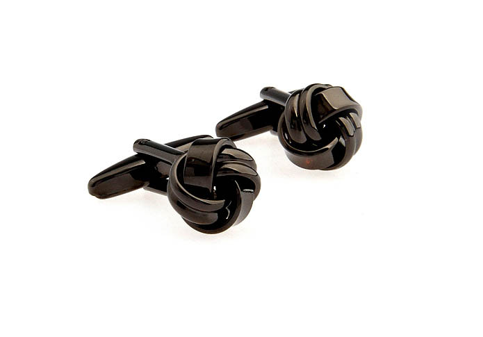  Gray Steady Cufflinks Metal Cufflinks Knot Wholesale & Customized  CL652604
