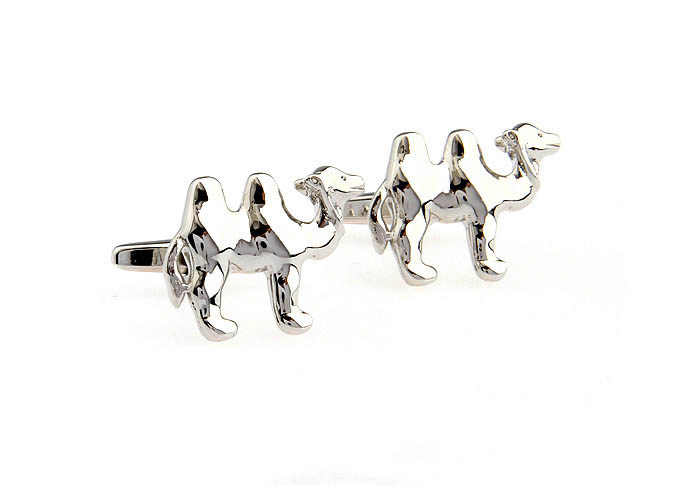 Camel Cufflinks  Silver Texture Cufflinks Metal Cufflinks Animal Wholesale & Customized  CL652639