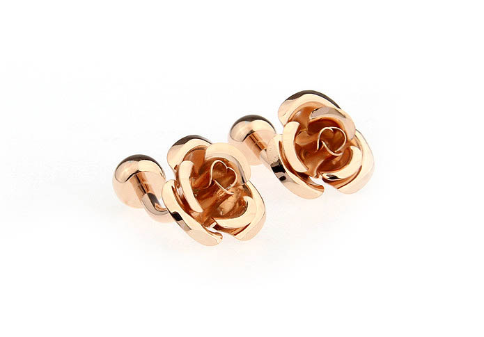 Valentine's Day Golden Rose Cufflinks  Gold Luxury Cufflinks Metal Cufflinks Recreation Wholesale & Customized  CL652766