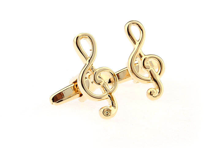 Musical notes Cufflinks  Gold Luxury Cufflinks Metal Cufflinks Music Wholesale & Customized  CL652771