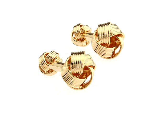  Gold Luxury Cufflinks Metal Cufflinks Knot Wholesale & Customized  CL652801