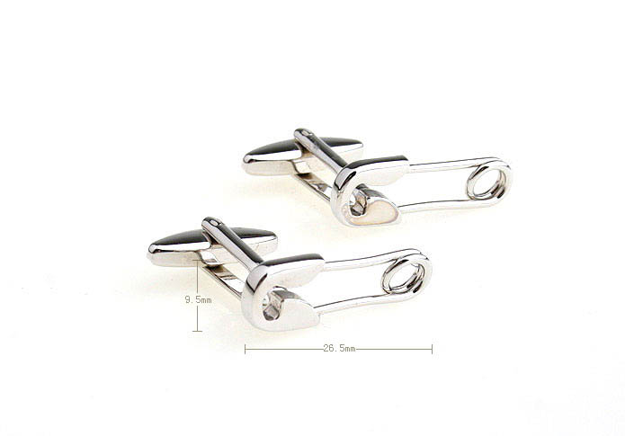 Clip Cufflinks  Silver Texture Cufflinks Metal Cufflinks Tools Wholesale & Customized  CL652848