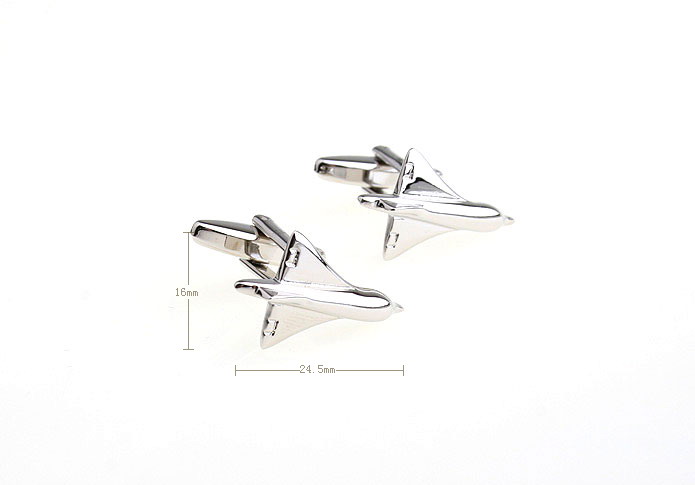 Airplane Cufflinks  Silver Texture Cufflinks Metal Cufflinks Military Wholesale & Customized  CL652880