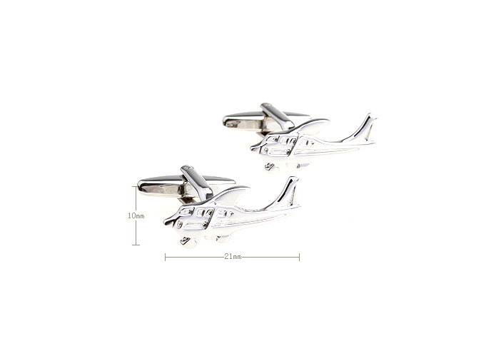 Airplane Cufflinks  Silver Texture Cufflinks Metal Cufflinks Military Wholesale & Customized  CL652887