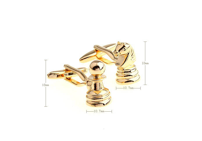 Pawn chess horse Cufflinks  Gold Luxury Cufflinks Metal Cufflinks Tools Wholesale & Customized  CL652905