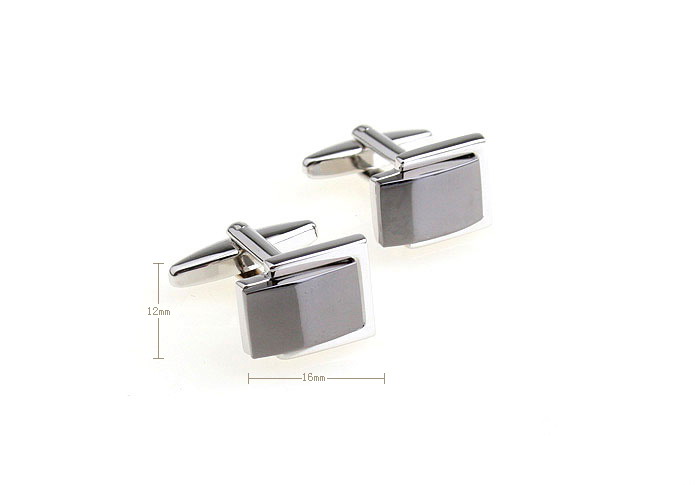  Gray Steady Cufflinks Metal Cufflinks Wholesale & Customized  CL652910