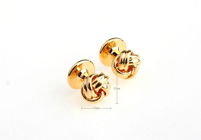  Gold Luxury Cufflinks Metal Cufflinks Knot Wholesale & Customized  CL652917