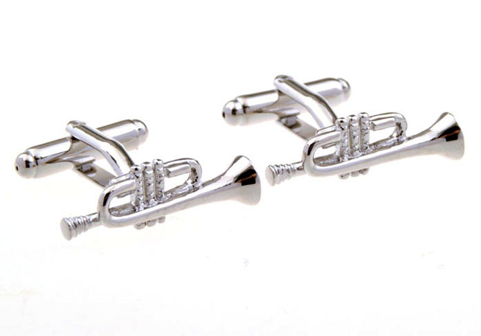 S Cufflinks  Silver Texture Cufflinks Metal Cufflinks Music Wholesale & Customized  CL653826