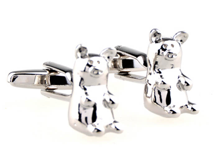 Sloth Cufflinks  Silver Texture Cufflinks Metal Cufflinks Animal Wholesale & Customized  CL654109