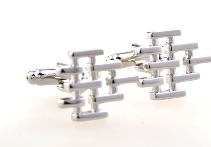  Silver Texture Cufflinks Metal Cufflinks Tools Wholesale & Customized  CL654239