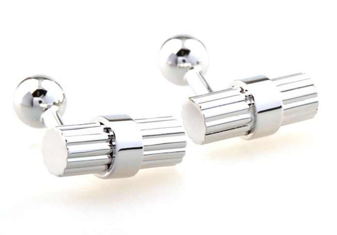  Silver Texture Cufflinks Metal Cufflinks Wholesale & Customized  CL654250