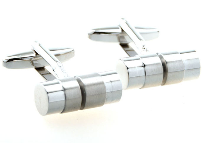  Silver Texture Cufflinks Metal Cufflinks Wholesale & Customized  CL654255