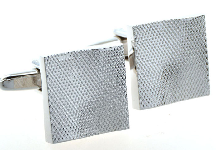  Silver Texture Cufflinks Metal Cufflinks Wholesale & Customized  CL654271