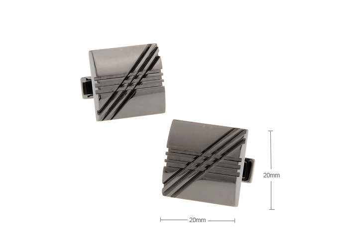 Gray Steady Cufflinks Metal Cufflinks Funny Wholesale & Customized  CL654559