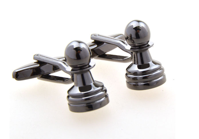 Gray Steady Cufflinks Metal Cufflinks Wholesale & Customized CL655005