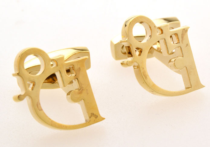 DIOR Cufflinks Gold Luxury Cufflinks Metal Cufflinks Flags Wholesale & Customized CL655018