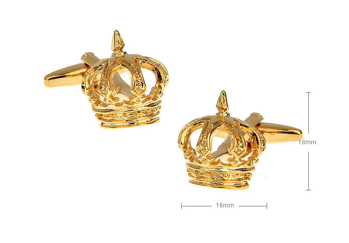 Imperial crown Cufflinks Gold Luxury Cufflinks Metal Cufflinks Hipster Wear Wholesale & Customized CL655154