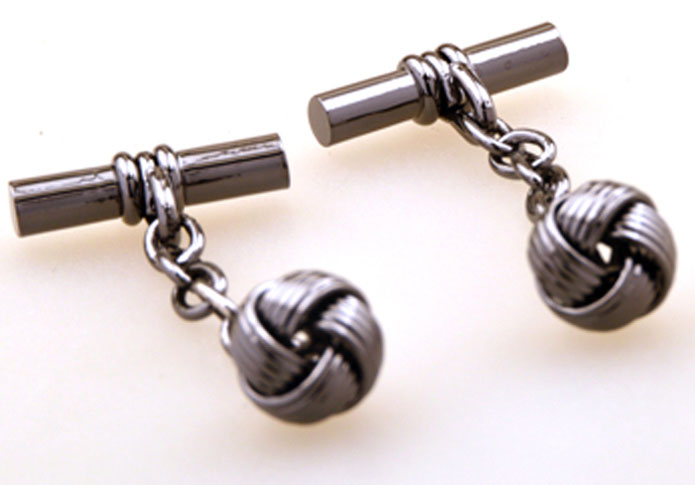 Gray Steady Cufflinks Metal Cufflinks Knot Wholesale & Customized CL655249