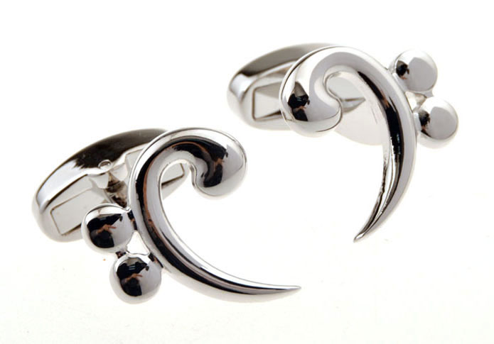 Silver Texture Cufflinks Metal Cufflinks Hipster Wear Wholesale & Customized CL655461