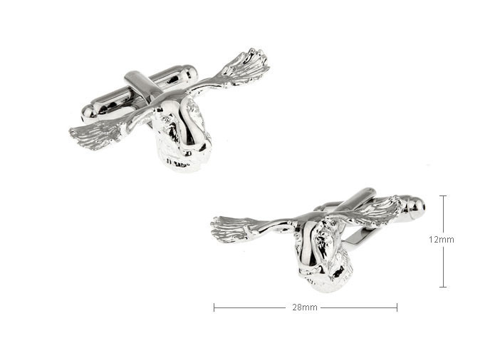 Tau Cufflinks  Silver Texture Cufflinks Metal Cufflinks Animal Wholesale & Customized  CL655800