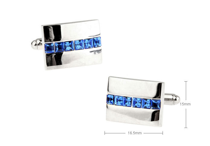  Blue Elegant Cufflinks Metal Cufflinks Wholesale & Customized  CL655805