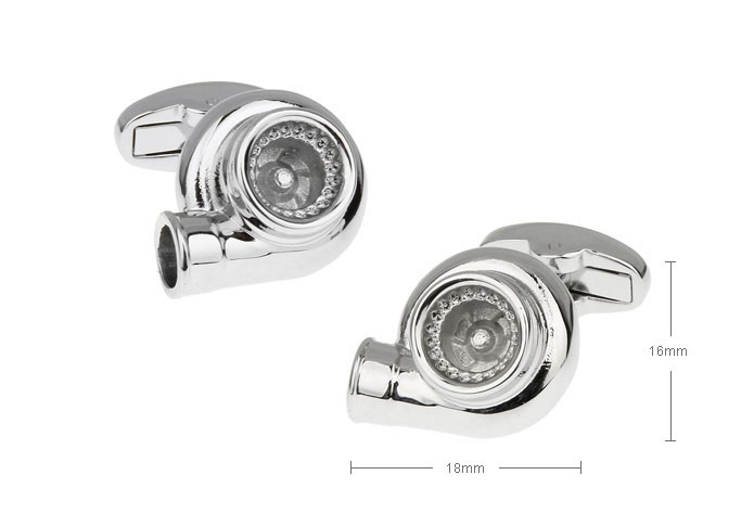Blower Cufflinks  Silver Texture Cufflinks Metal Cufflinks Tools Wholesale & Customized  CL655823