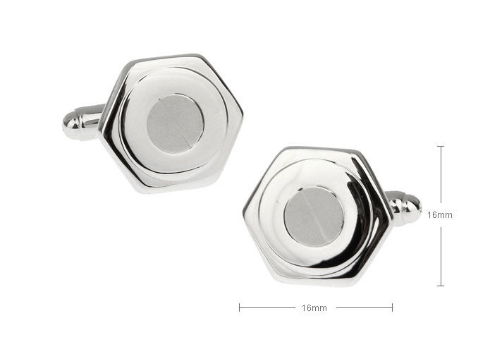  Silver Texture Cufflinks Metal Cufflinks Wholesale & Customized  CL655831