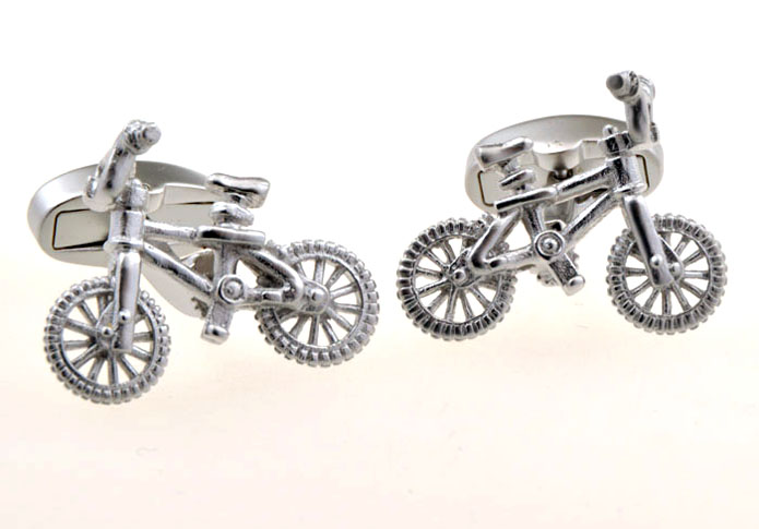 Bcycle Cufflinks  Silver Texture Cufflinks Metal Cufflinks Transportation Wholesale & Customized  CL655841